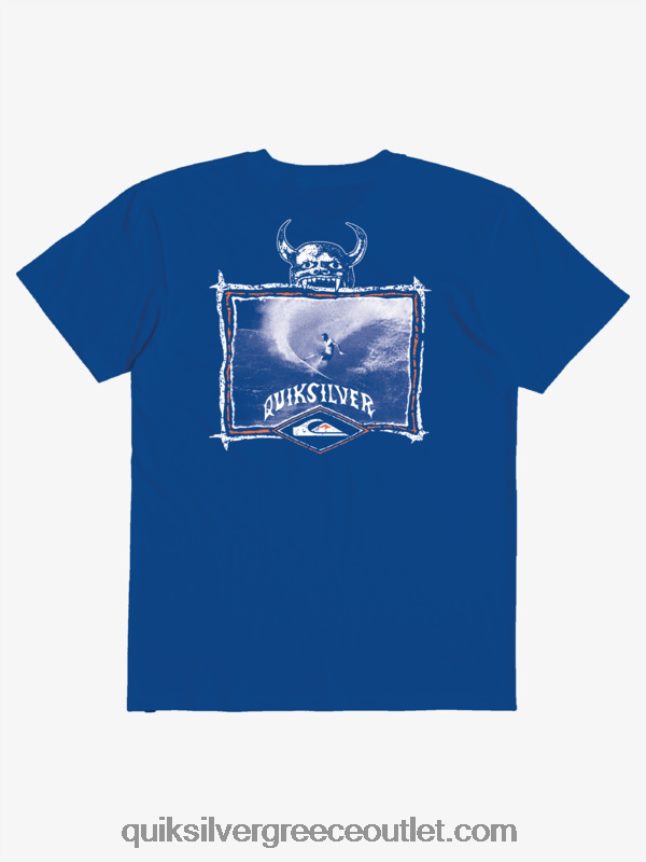 T-shirt surfer oftune 8-16 Quiksilver αγόρια 66LP842178 αναπνευστήρας μπλε