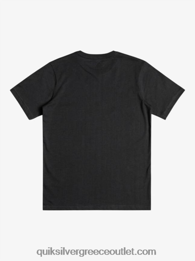 λογότυπο comp - t-shirt Quiksilver αγόρια 66LP842317 μαύρος