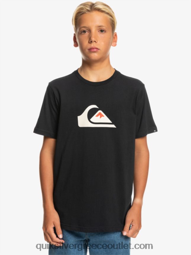 λογότυπο comp - t-shirt Quiksilver αγόρια 66LP842317 μαύρος