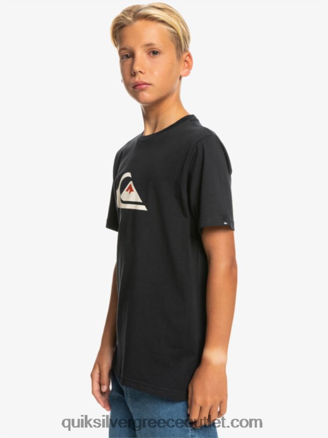 λογότυπο comp - t-shirt Quiksilver αγόρια 66LP842317 μαύρος