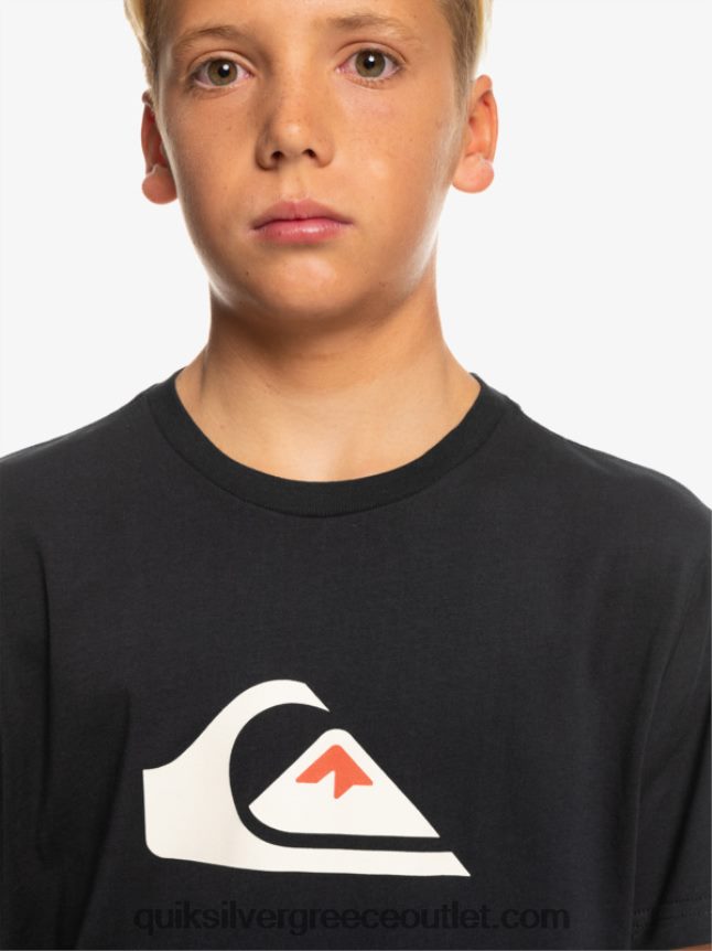 λογότυπο comp - t-shirt Quiksilver αγόρια 66LP842317 μαύρος