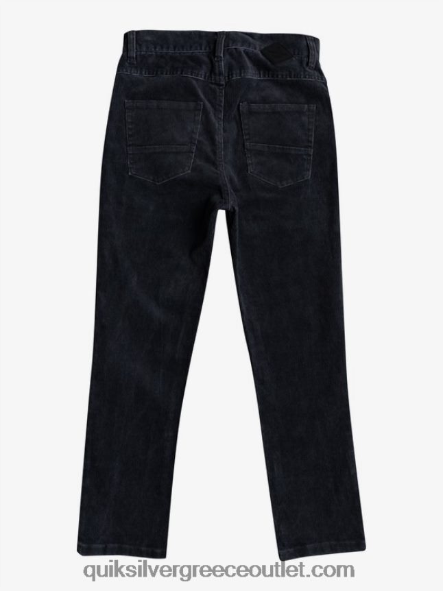 Κοτλέ παντελόνι κράκερ 8-16 Quiksilver αγόρια 66LP842330 μαύρος