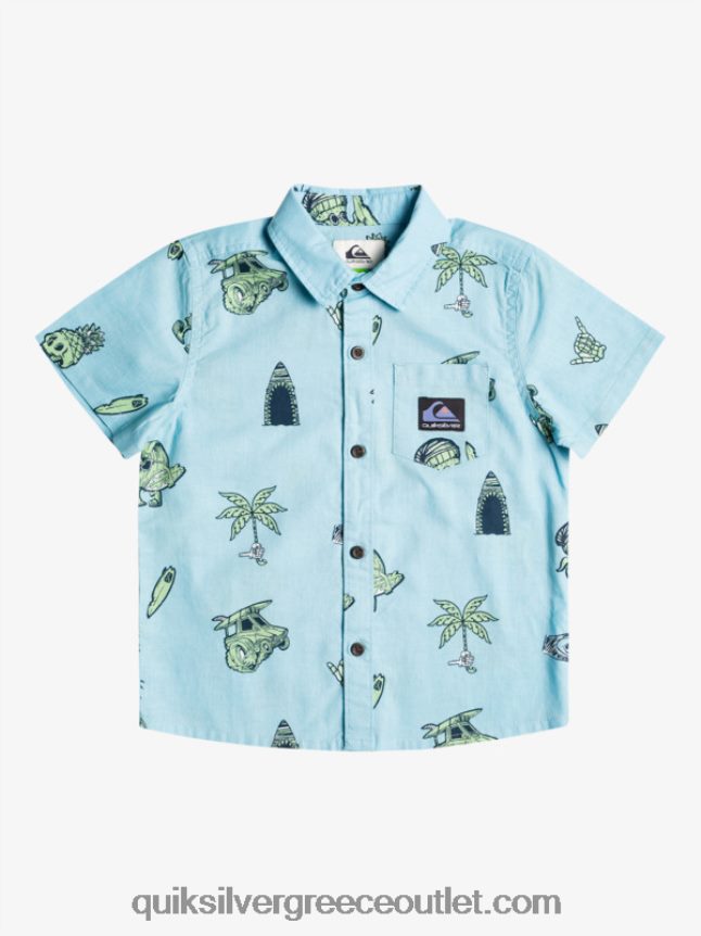 2-7 πουκάμισο nono surfday Quiksilver αγόρια 66LP842131 μπλε του ουρανού - nono surfday boy231