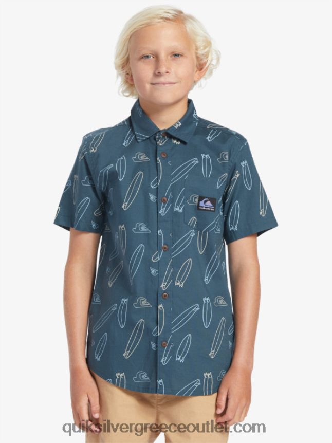 πού είναι το κοντομάνικο πουκάμισό μου Quiksilver αγόρια 66LP842009 μεσάνυχτα ναυτικό όπου είναι η σανίδα μου