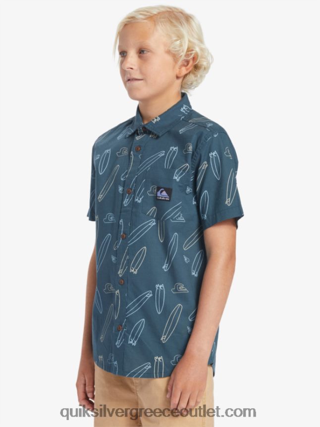 πού είναι το κοντομάνικο πουκάμισό μου Quiksilver αγόρια 66LP842009 μεσάνυχτα ναυτικό όπου είναι η σανίδα μου