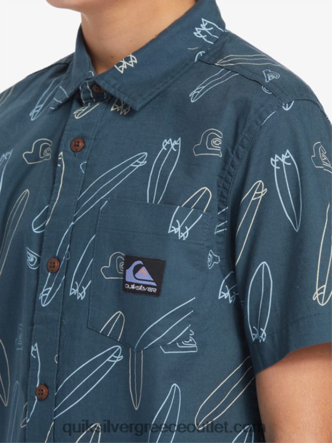 πού είναι το κοντομάνικο πουκάμισό μου Quiksilver αγόρια 66LP842009 μεσάνυχτα ναυτικό όπου είναι η σανίδα μου