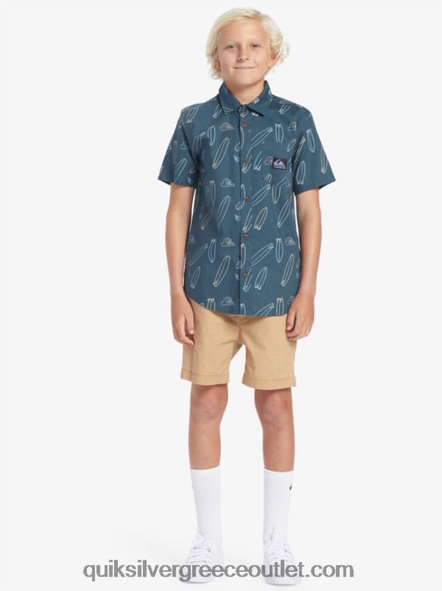 πού είναι το κοντομάνικο πουκάμισό μου Quiksilver αγόρια 66LP842009 μεσάνυχτα ναυτικό όπου είναι η σανίδα μου