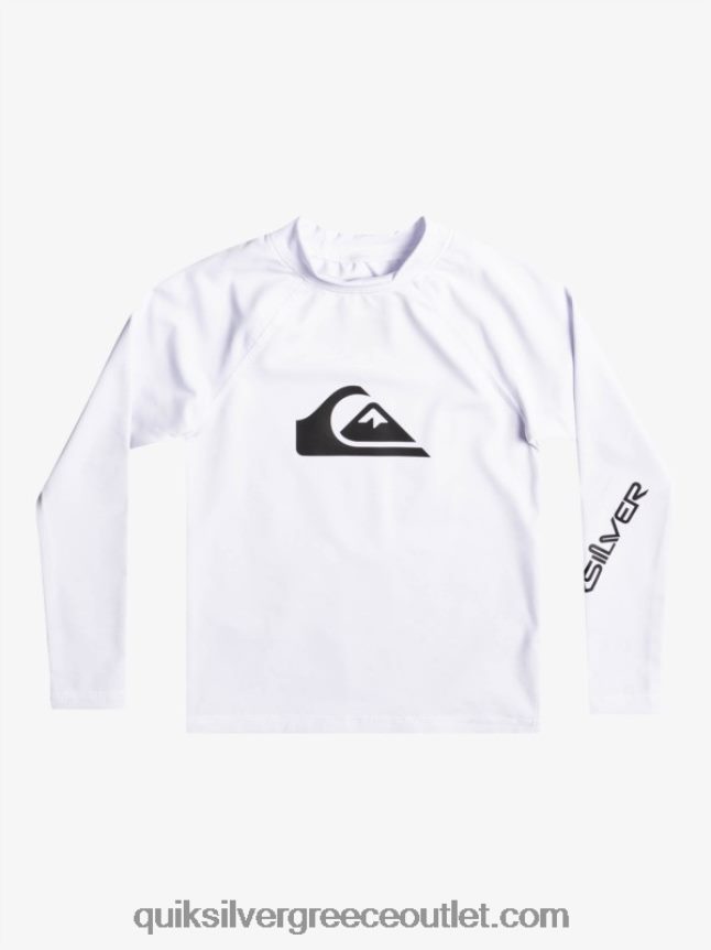 2-7 all time ls l/sl μπλουζάκι σερφ Quiksilver αγόρια 66LP842073 άσπρο