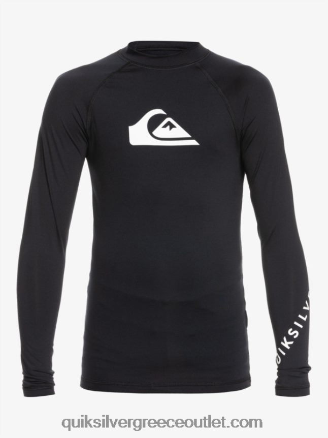 2-7 all time ls l/sl μπλουζάκι σερφ Quiksilver αγόρια 66LP842074 μαύρος
