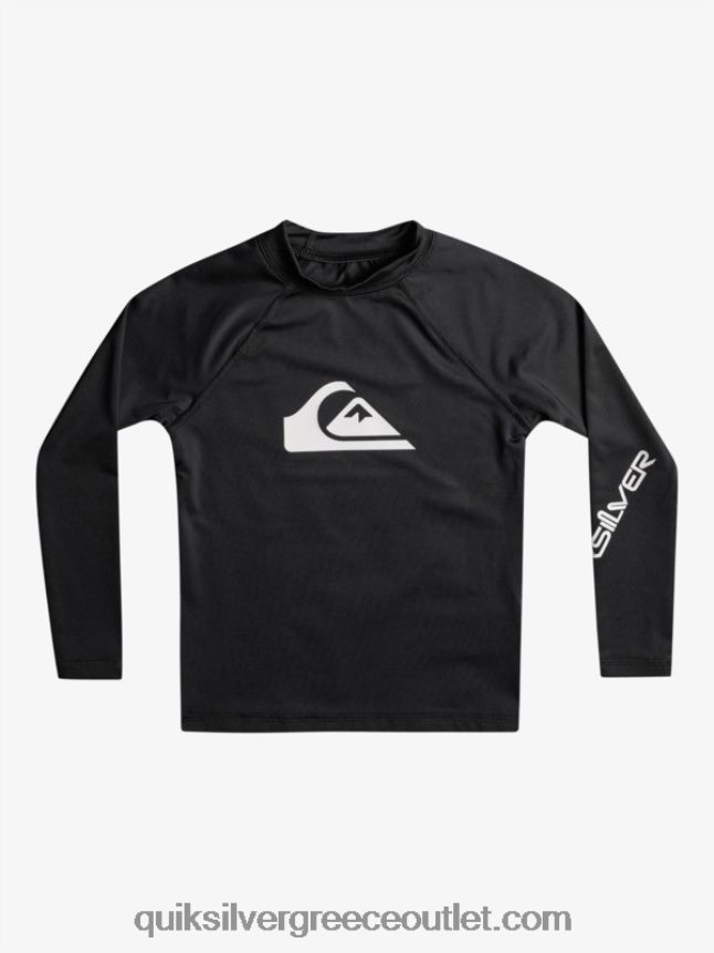 2-7 all time ls l/sl μπλουζάκι σερφ Quiksilver αγόρια 66LP842074 μαύρος