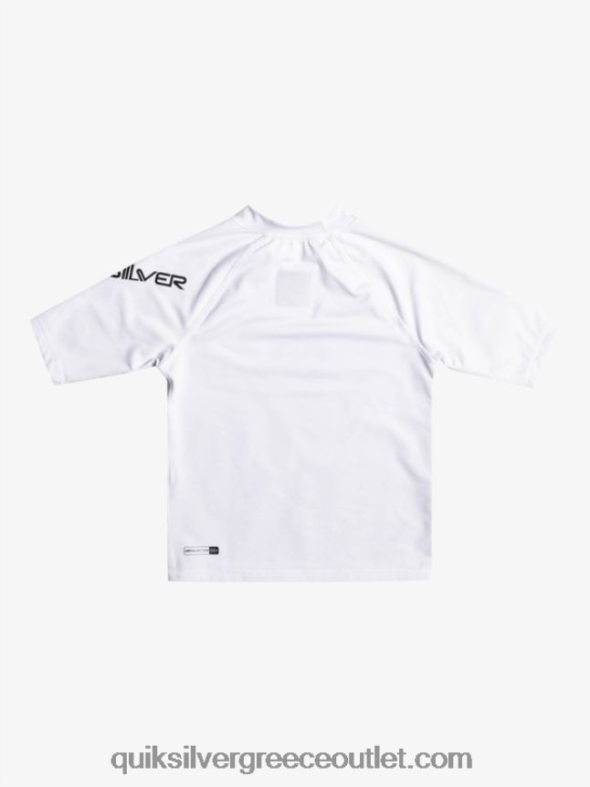 2-7 all time κοντομάνικο upf 50 rashguard Quiksilver αγόρια 66LP842126 άσπρο