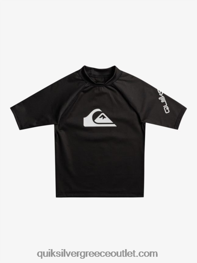 2-7 all time κοντομάνικο upf 50 rashguard Quiksilver αγόρια 66LP842127 μαύρος