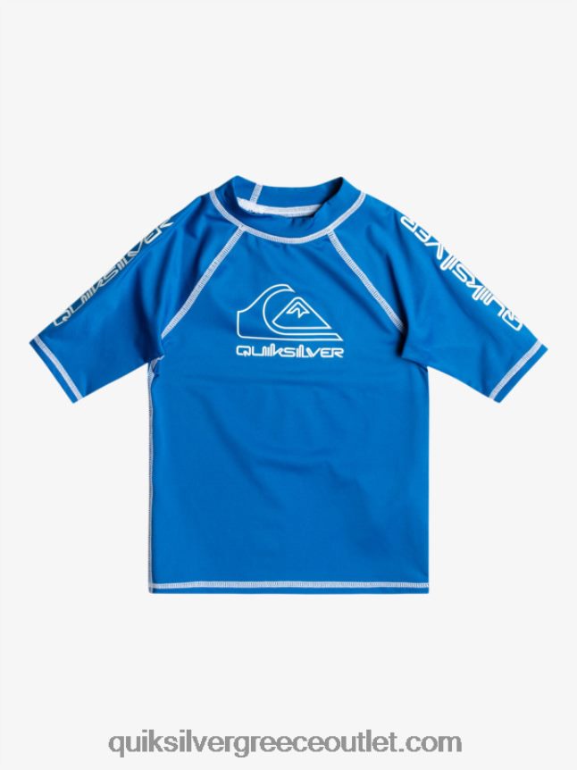 2-7 on tour κοντομάνικο upf 50 rashguard Quiksilver αγόρια 66LP842114 αναπνευστήρας μπλε