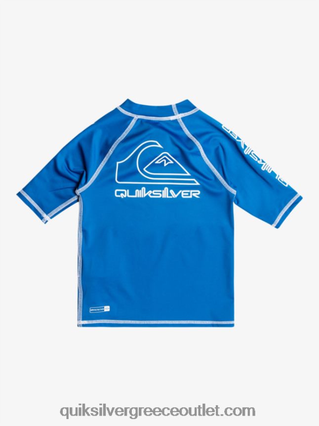 2-7 on tour κοντομάνικο upf 50 rashguard Quiksilver αγόρια 66LP842114 αναπνευστήρας μπλε