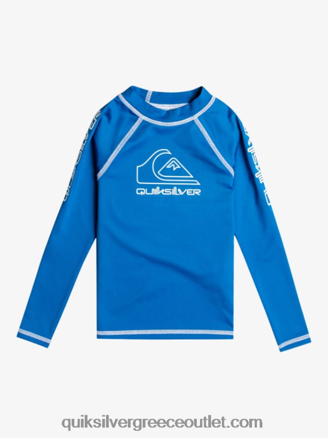 2-7 on tour μακρυμάνικο upf 50 rashguard Quiksilver αγόρια 66LP842219 αναπνευστήρας μπλε