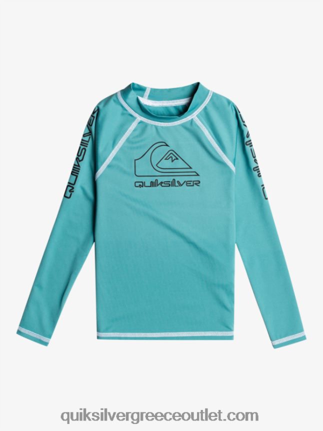 2-7 on tour μακρυμάνικο upf 50 rashguard Quiksilver αγόρια 66LP842221 μπλε της Βρετάνης