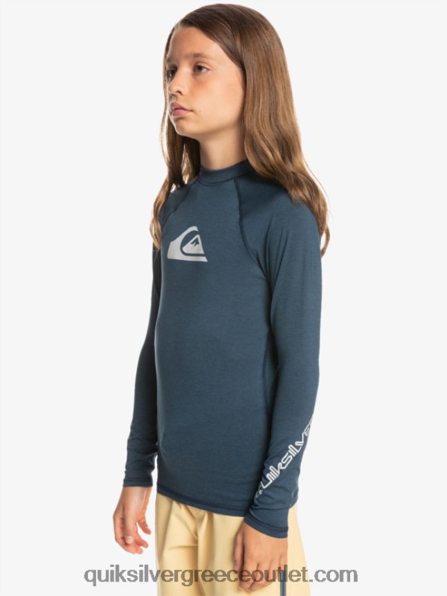 8-16 νεανικό μπλουζάκι όλων των εποχών l/sl surf Quiksilver αγόρια 66LP842099 ναυτικό σακάκι ρείκι