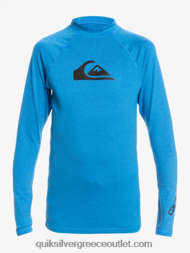 8-16 νεανικό μπλουζάκι όλων των εποχών l/sl surf Quiksilver αγόρια 66LP842100 αναπνευστήρας μπλε ερείκη