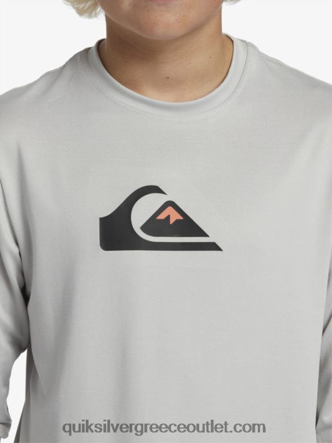 8-16 σταθερό σερί ls νεανικό l/sl μπλουζάκι σερφ Quiksilver αγόρια 66LP842119 γκρι βιολετί