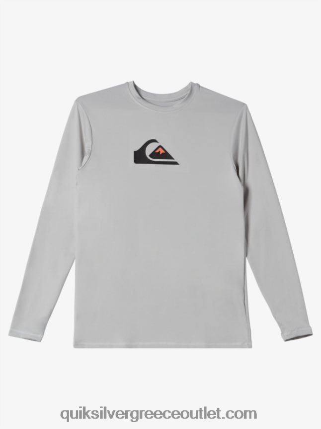 8-16 σταθερό σερί ls νεανικό l/sl μπλουζάκι σερφ Quiksilver αγόρια 66LP842119 γκρι βιολετί