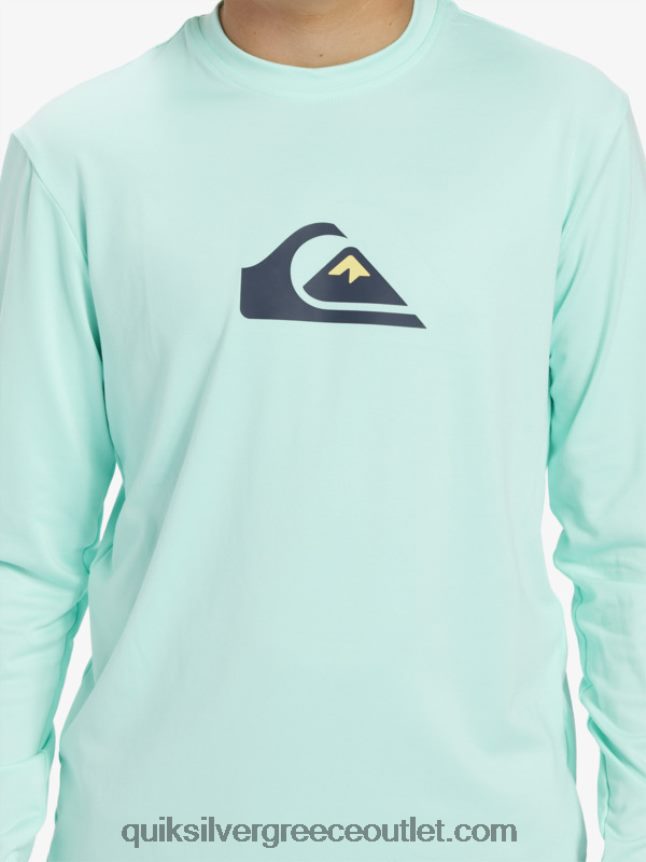 8-16 σταθερό σερί ls νεανικό l/sl μπλουζάκι σερφ Quiksilver αγόρια 66LP842120 γυαλί παραλίας