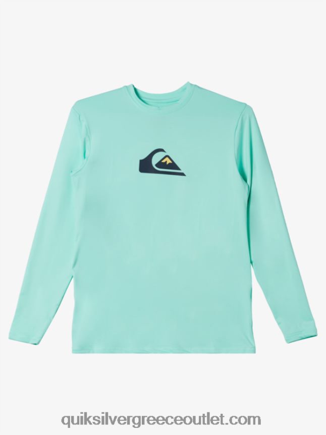 8-16 σταθερό σερί ls νεανικό l/sl μπλουζάκι σερφ Quiksilver αγόρια 66LP842120 γυαλί παραλίας