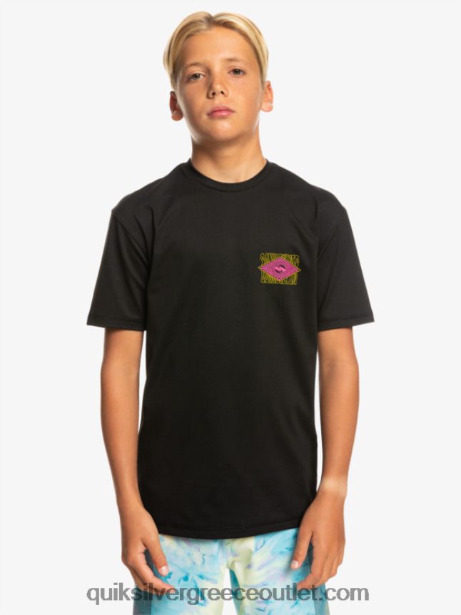 T-shirt 8-16 radical upf 50 surf Quiksilver αγόρια 66LP842011 μαύρος