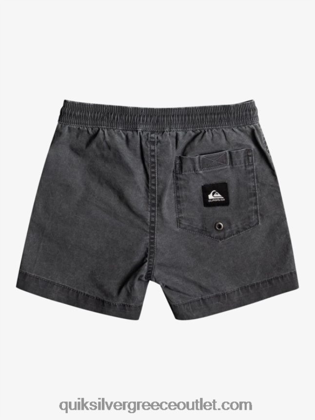 2-7 taxer ελαστικό σορτς Quiksilver αγόρια 66LP842214 μαύρος