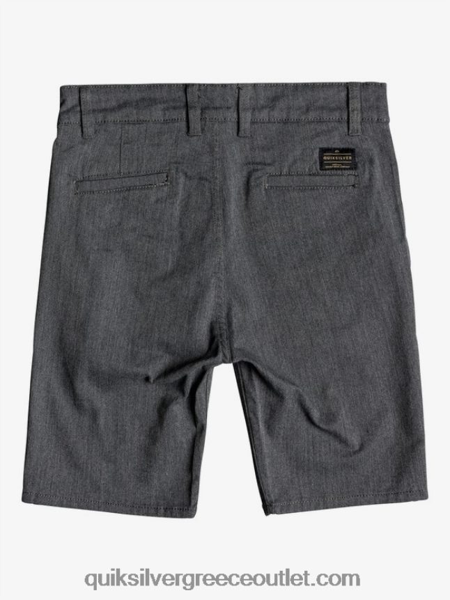 8-16 νέα καθημερινή ένωση 17 σορτς chino Quiksilver αγόρια 66LP842279 σκούρο γκρι ρείκι
