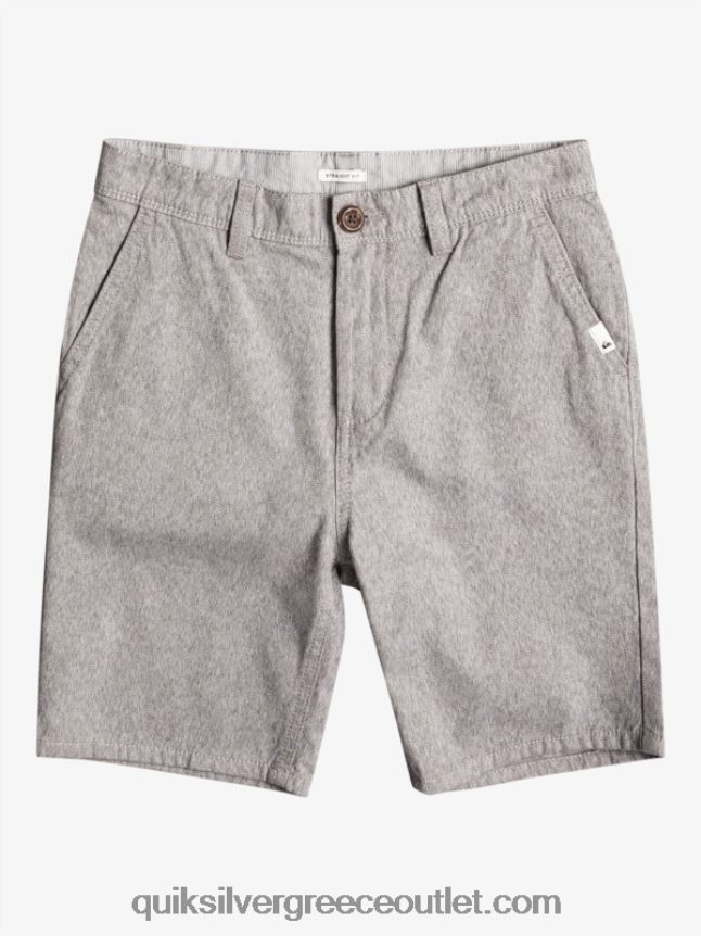 8-16 καθημερινά 17 chino shorts Quiksilver αγόρια 66LP842286 ανοιχτό γκρι ρείκι