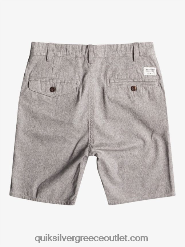 8-16 καθημερινά 17 chino shorts Quiksilver αγόρια 66LP842286 ανοιχτό γκρι ρείκι