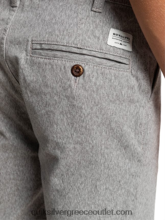 8-16 καθημερινά 17 chino shorts Quiksilver αγόρια 66LP842286 ανοιχτό γκρι ρείκι