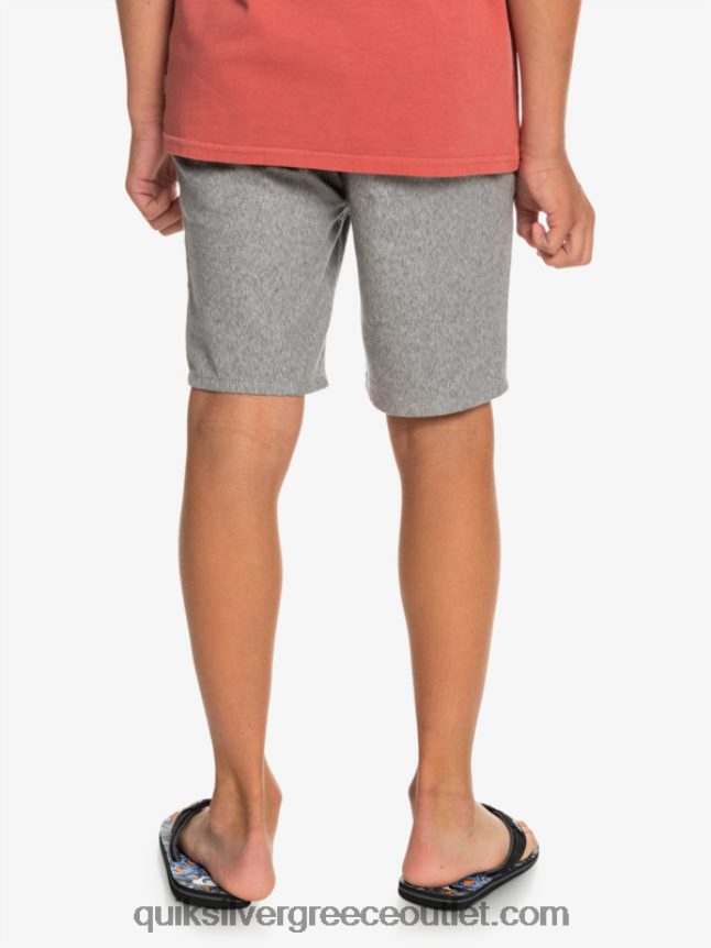 8-16 καθημερινά 17 chino shorts Quiksilver αγόρια 66LP842286 ανοιχτό γκρι ρείκι