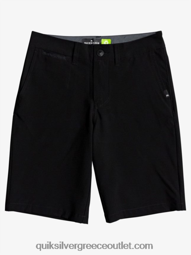 8-16 ένωση αμφίβια 19 υβριδικά σορτς Quiksilver αγόρια 66LP842237 μαύρος