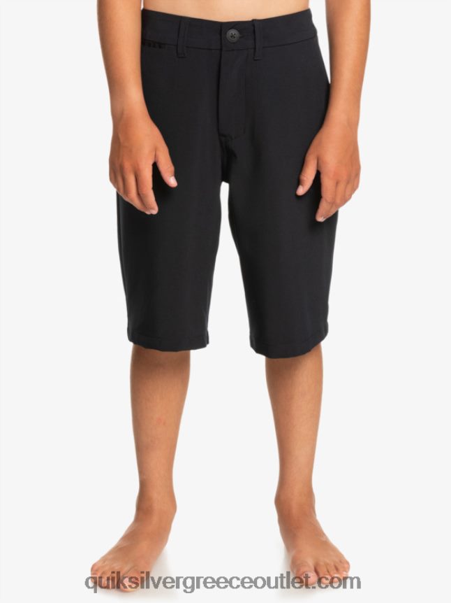 8-16 ένωση αμφίβια 19 υβριδικά σορτς Quiksilver αγόρια 66LP842237 μαύρος