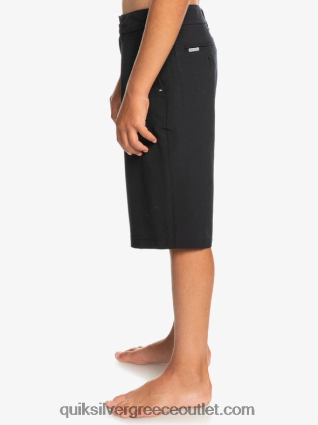 8-16 ένωση αμφίβια 19 υβριδικά σορτς Quiksilver αγόρια 66LP842237 μαύρος