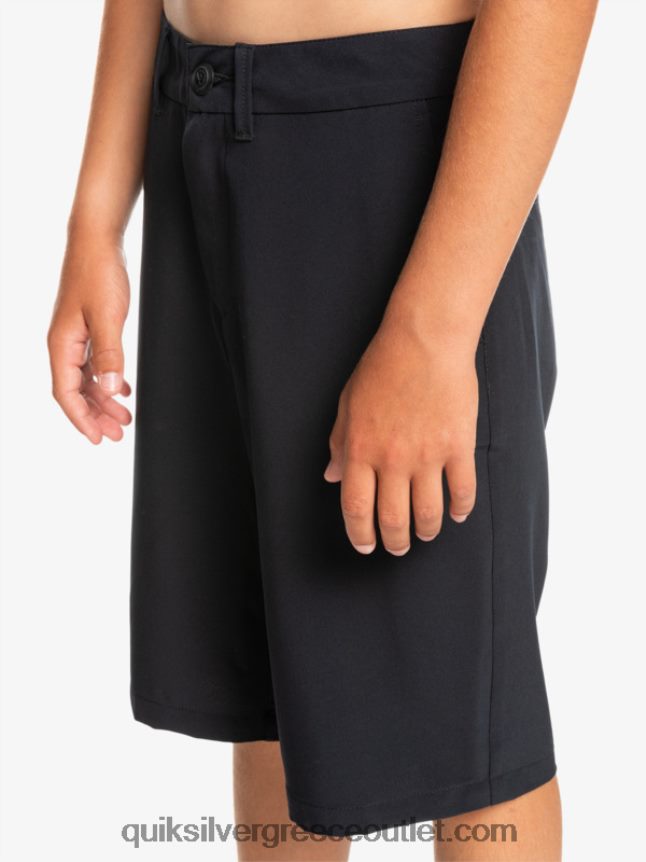 8-16 ένωση αμφίβια 19 υβριδικά σορτς Quiksilver αγόρια 66LP842237 μαύρος