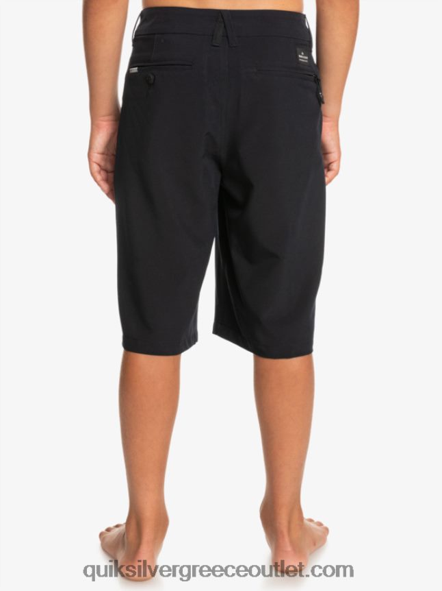8-16 ένωση αμφίβια 19 υβριδικά σορτς Quiksilver αγόρια 66LP842237 μαύρος