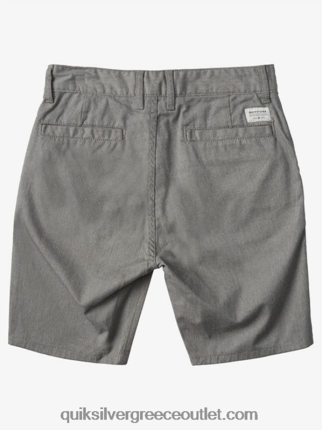 8-16 νέα καθημερινά σορτς σινιόν Quiksilver αγόρια 66LP842108 ανοιχτό γκρι ρείκι