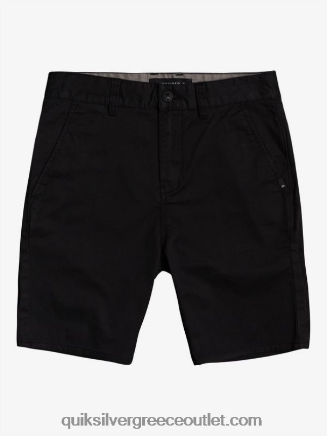 8-16 νέα καθημερινά σορτς σινιόν Quiksilver αγόρια 66LP842109 μαύρος
