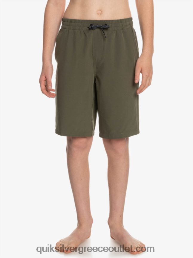 8-16 ocean elastic amph yth 18 υβριδικό σορτς Quiksilver αγόρια 66LP842255 φύλλο σταφυλιού