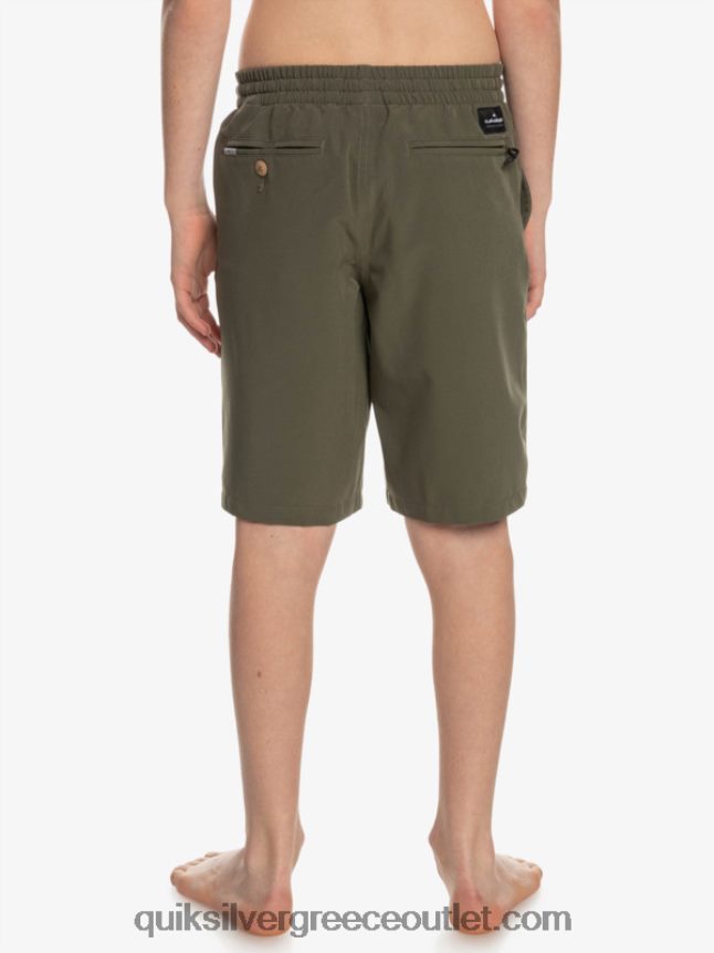 8-16 ocean elastic amph yth 18 υβριδικό σορτς Quiksilver αγόρια 66LP842255 φύλλο σταφυλιού