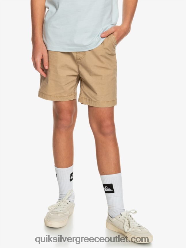 8-16 taxer 15 ελαστικό σορτς μέσης Quiksilver αγόρια 66LP842080 πλαζ