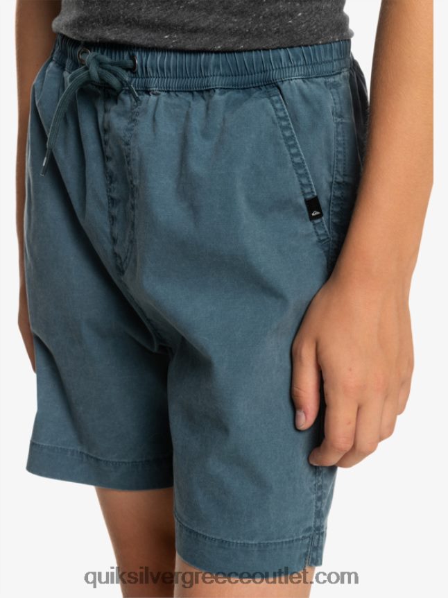 8-16 taxer 15 ελαστικό σορτς μέσης Quiksilver αγόρια 66LP842081 μεσάνυχτα ναυτικό