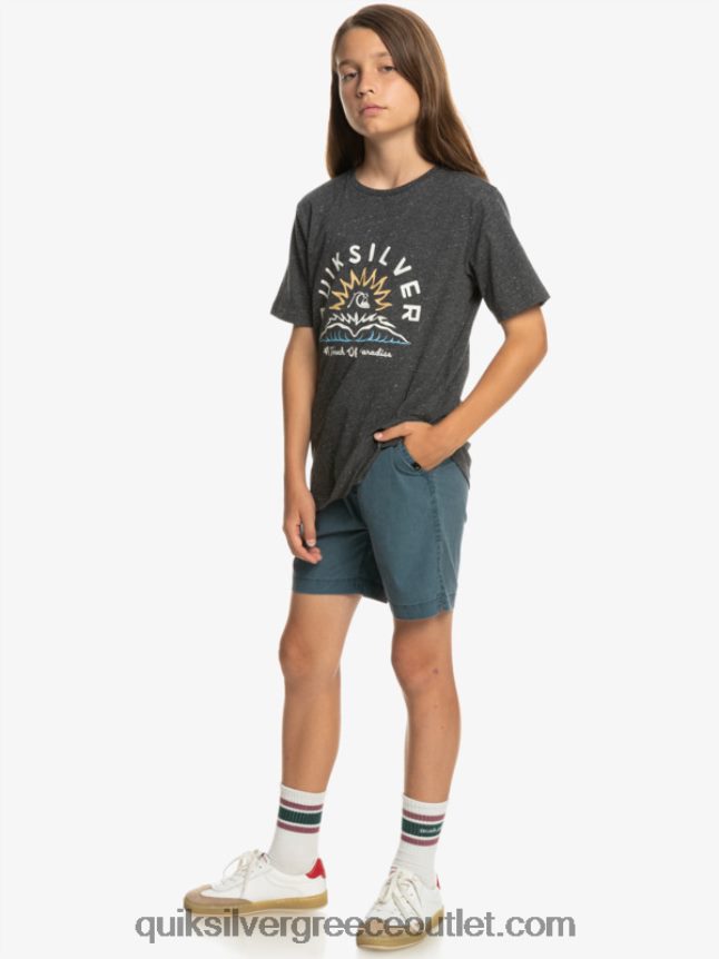 8-16 taxer 15 ελαστικό σορτς μέσης Quiksilver αγόρια 66LP842081 μεσάνυχτα ναυτικό
