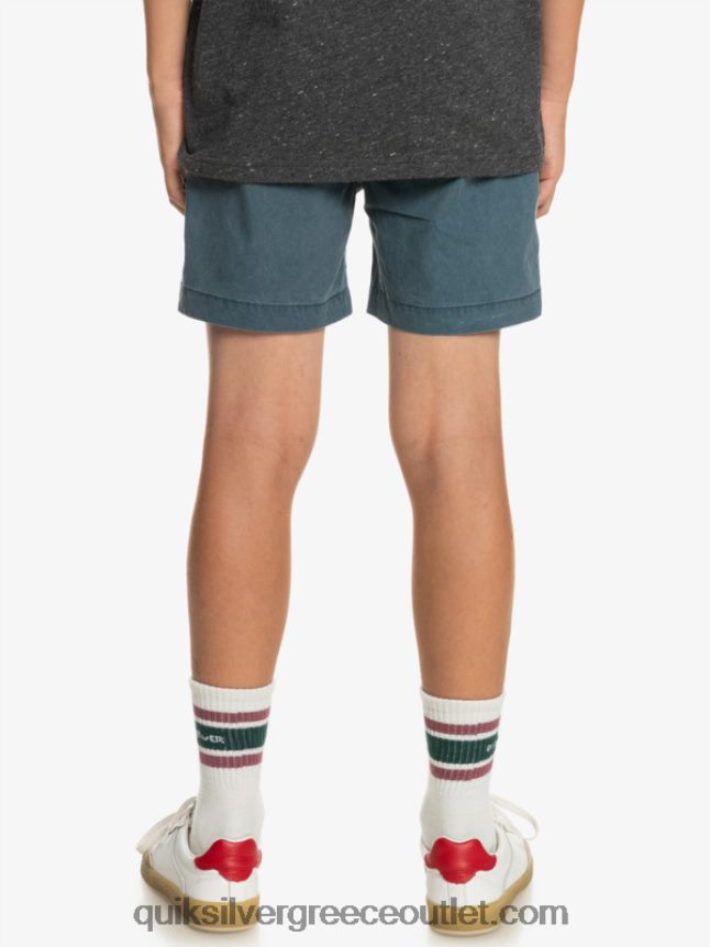 8-16 taxer 15 ελαστικό σορτς μέσης Quiksilver αγόρια 66LP842081 μεσάνυχτα ναυτικό