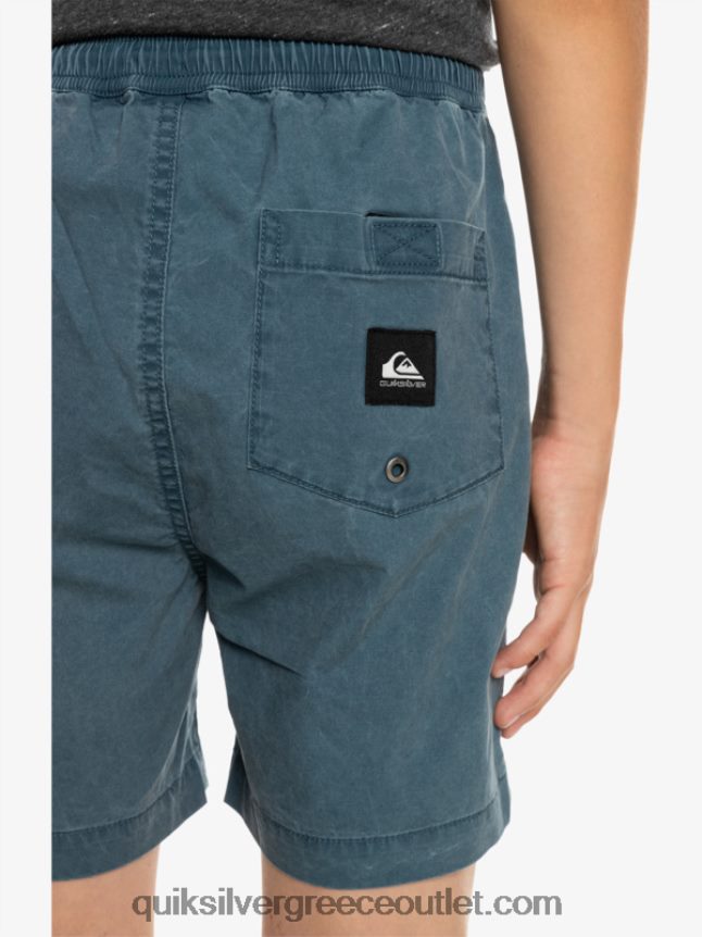 8-16 taxer 15 ελαστικό σορτς μέσης Quiksilver αγόρια 66LP842081 μεσάνυχτα ναυτικό