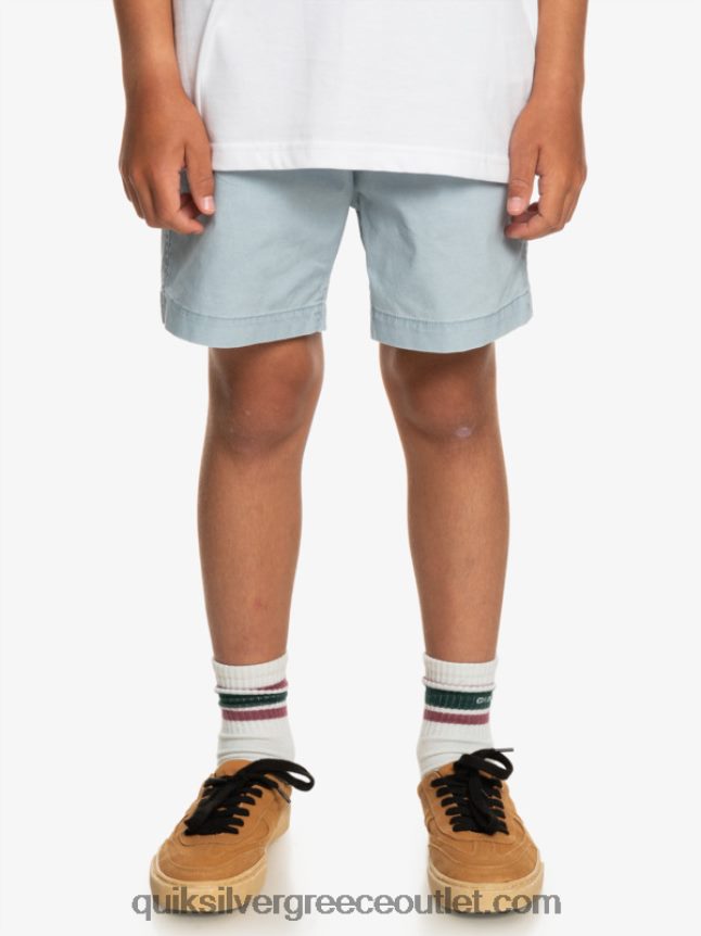 8-16 taxer 15 ελαστικό σορτς μέσης Quiksilver αγόρια 66LP842082 ουράνιο μπλε