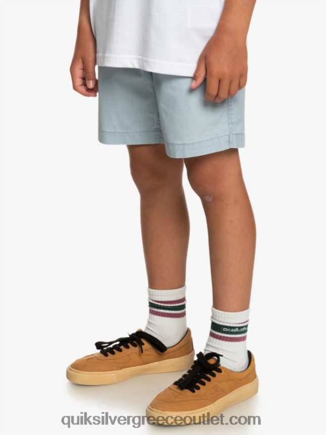 8-16 taxer 15 ελαστικό σορτς μέσης Quiksilver αγόρια 66LP842082 ουράνιο μπλε