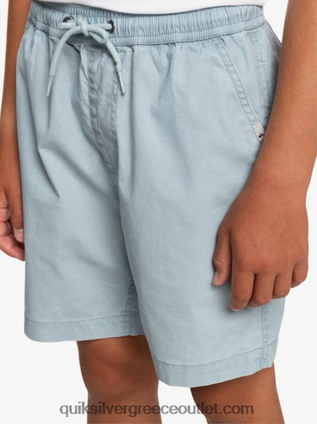 8-16 taxer 15 ελαστικό σορτς μέσης Quiksilver αγόρια 66LP842082 ουράνιο μπλε